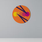 ON THE DOT BLADE Round Wall Art