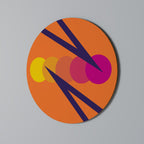 ON THE DOT BLADE Round Wall Art