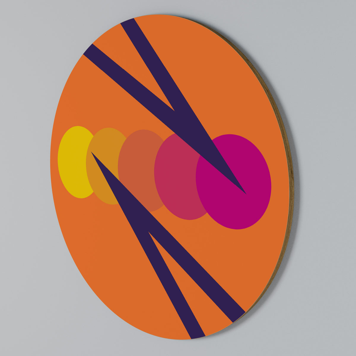 ON THE DOT BLADE Round Wall Art