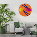 ON THE DOT BLADE Round Wall Art