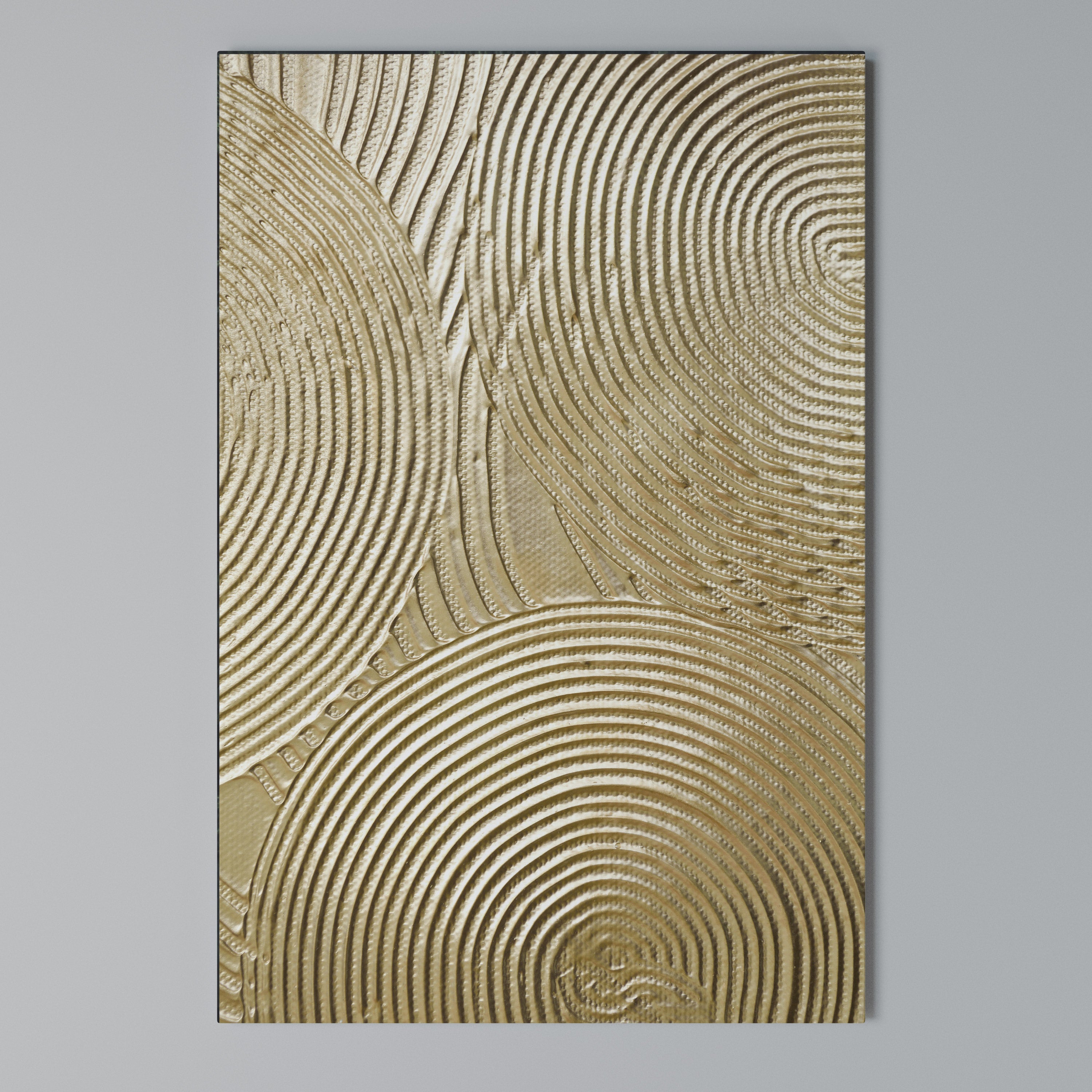 GOLDEN WAVES UNFOLD Vertical Canvas Print
