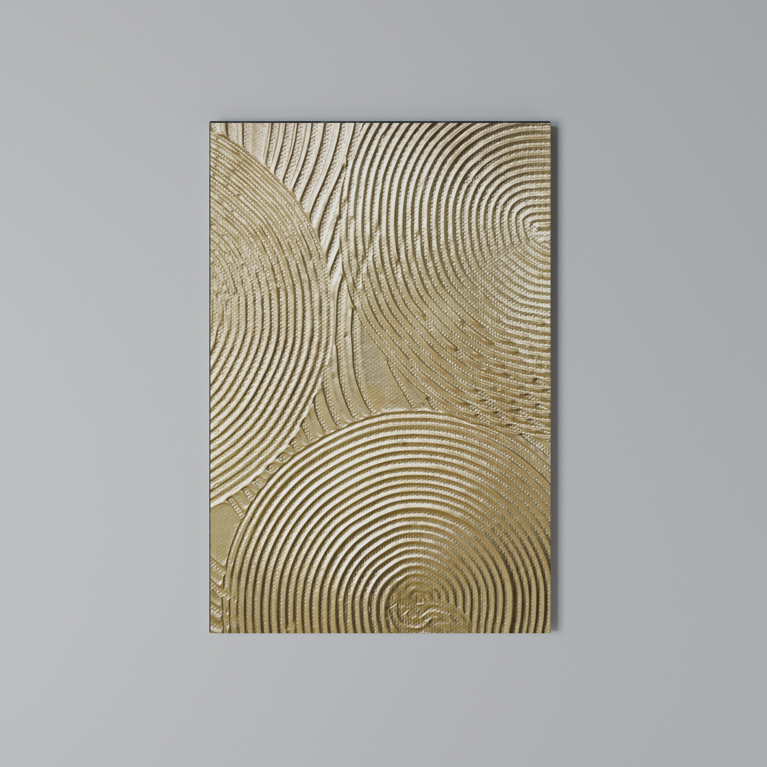 GOLDEN WAVES UNFOLD Vertical Canvas Print