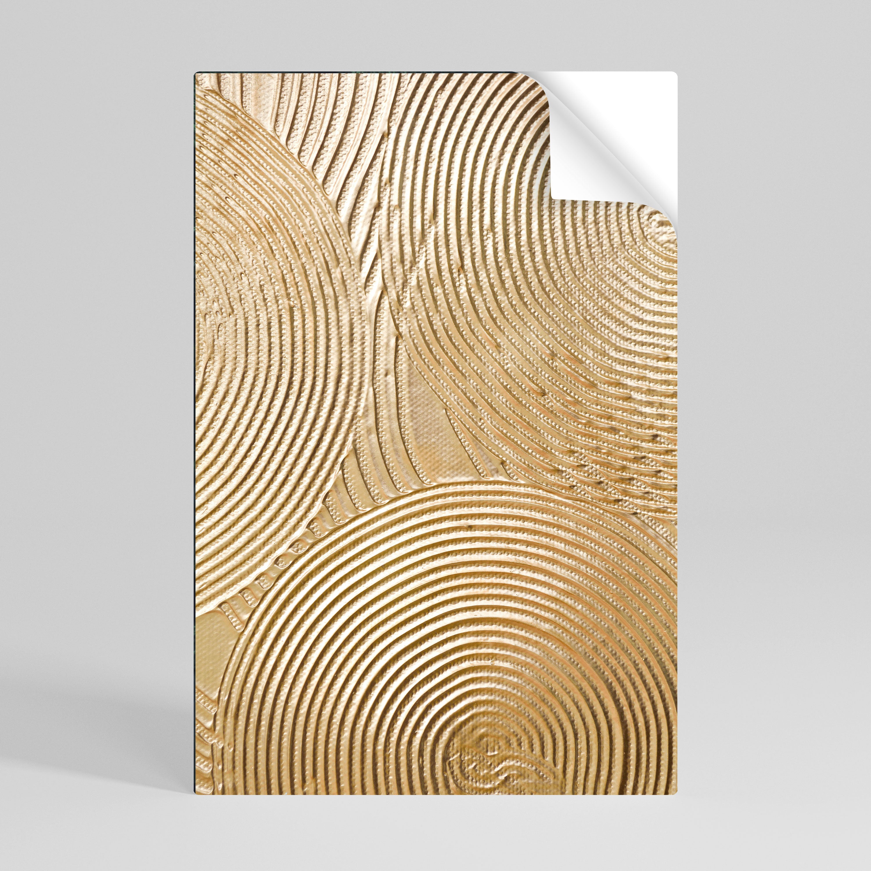 GOLDEN WAVES UNFOLD Självhäftande Vertikal Poster