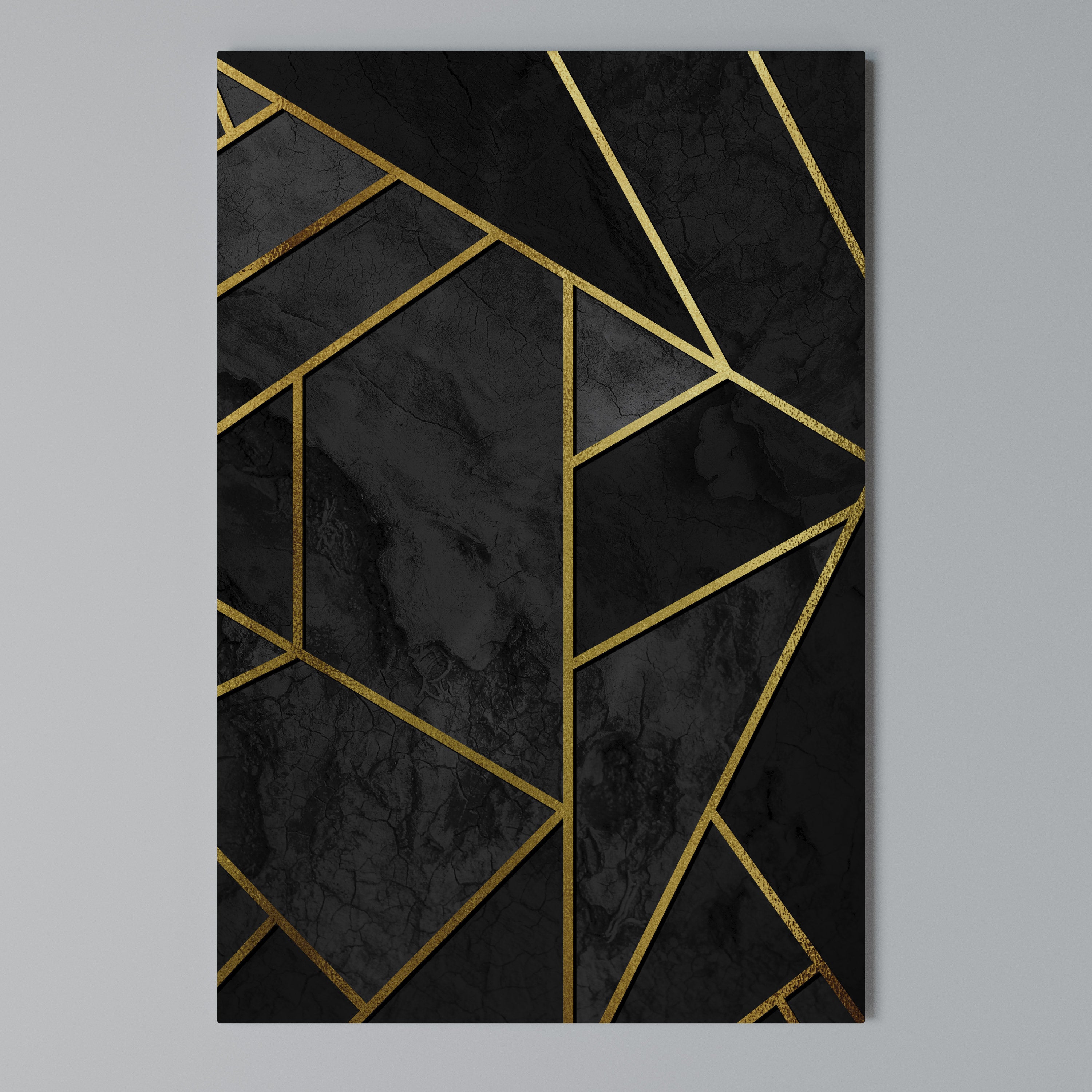 GLINTING GEOMETRIC DREAMS Vertical Canvas Print