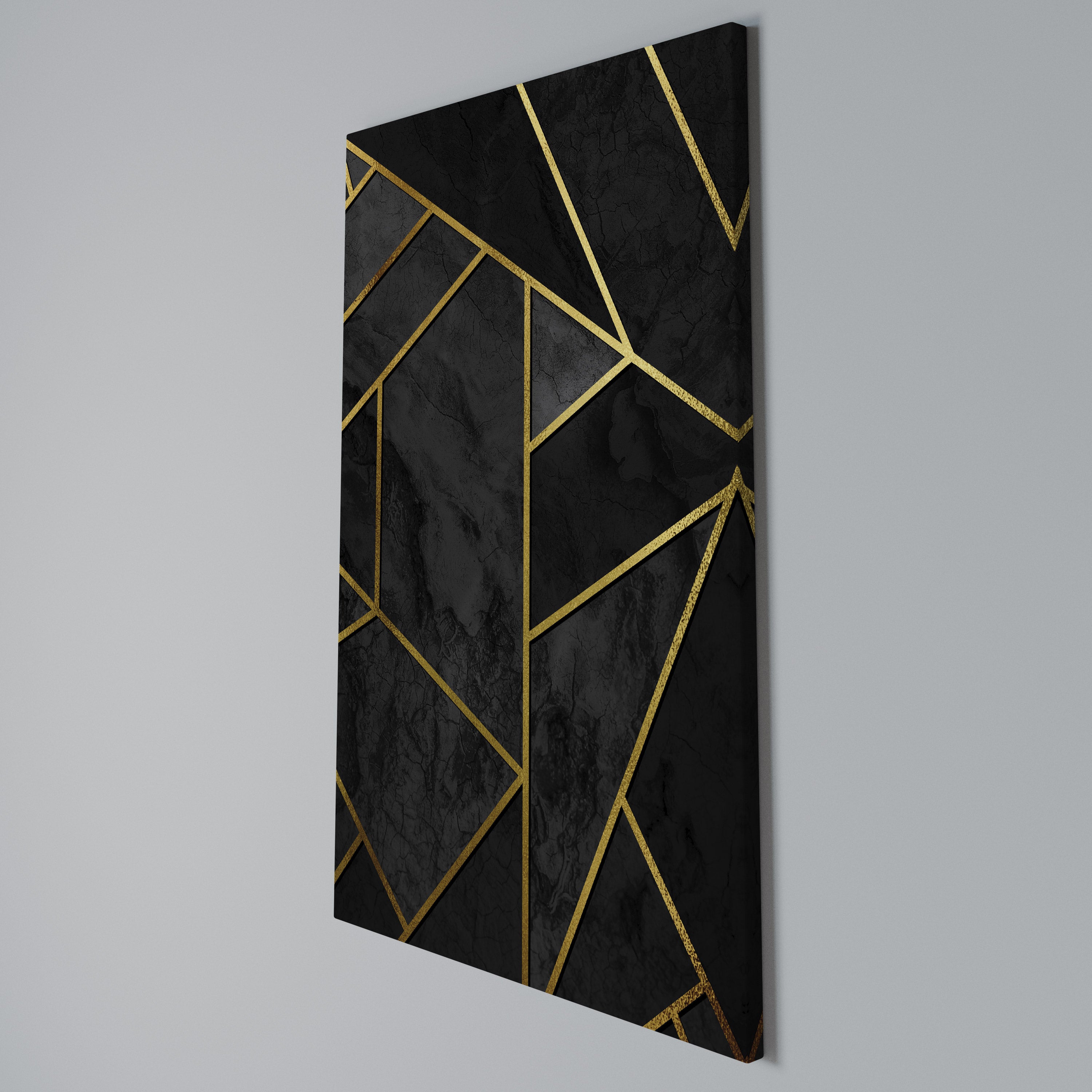GLINTING GEOMETRIC DREAMS Vertical Canvas Print