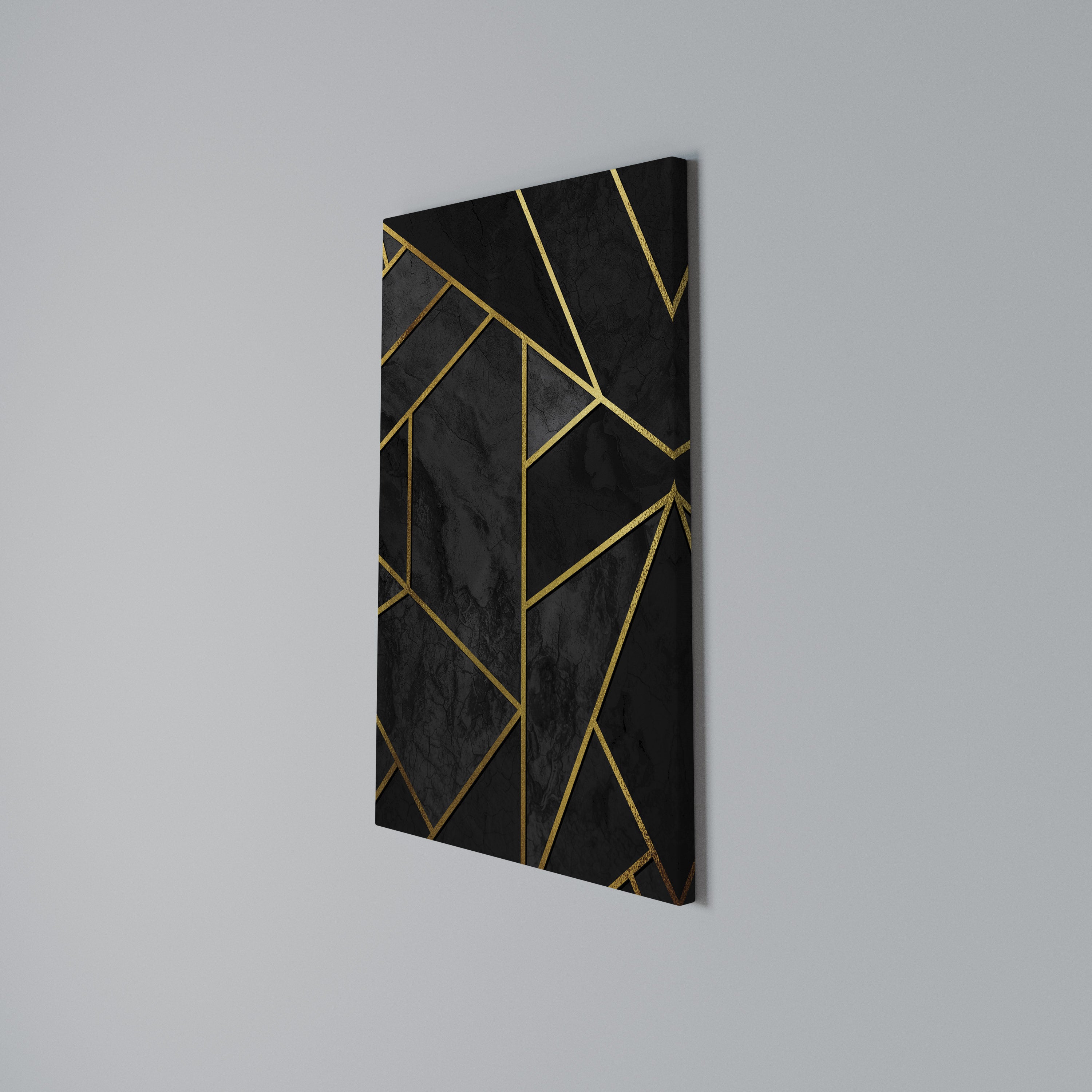 GLINTING GEOMETRIC DREAMS Vertical Canvas Print