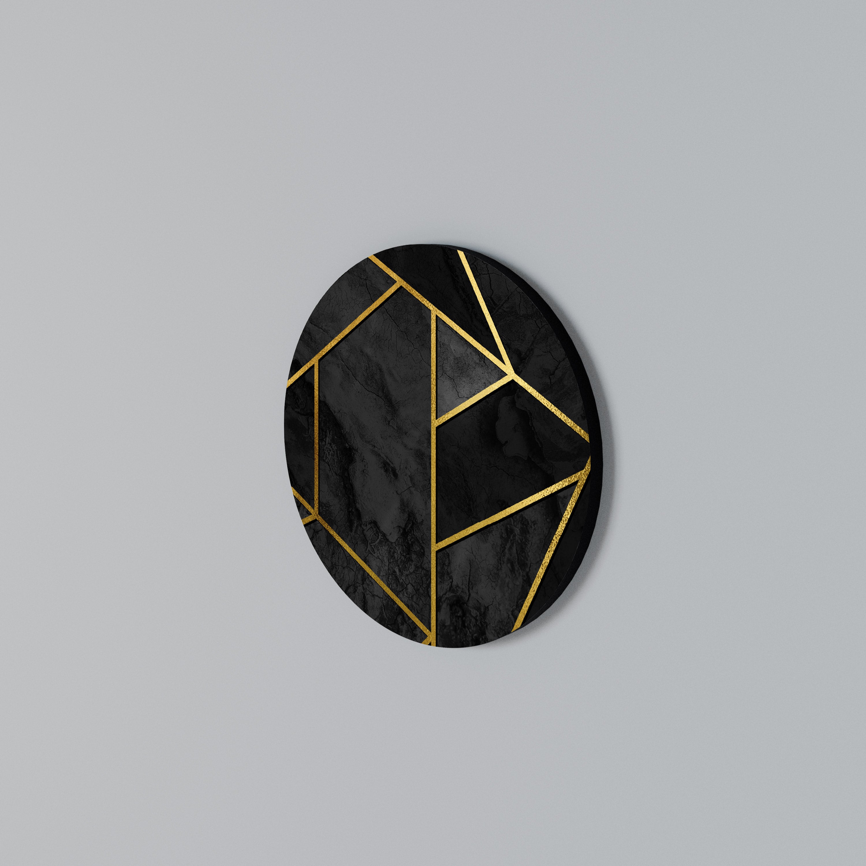 GLINTING GEOMETRIC DREAMS Rund väggdekor