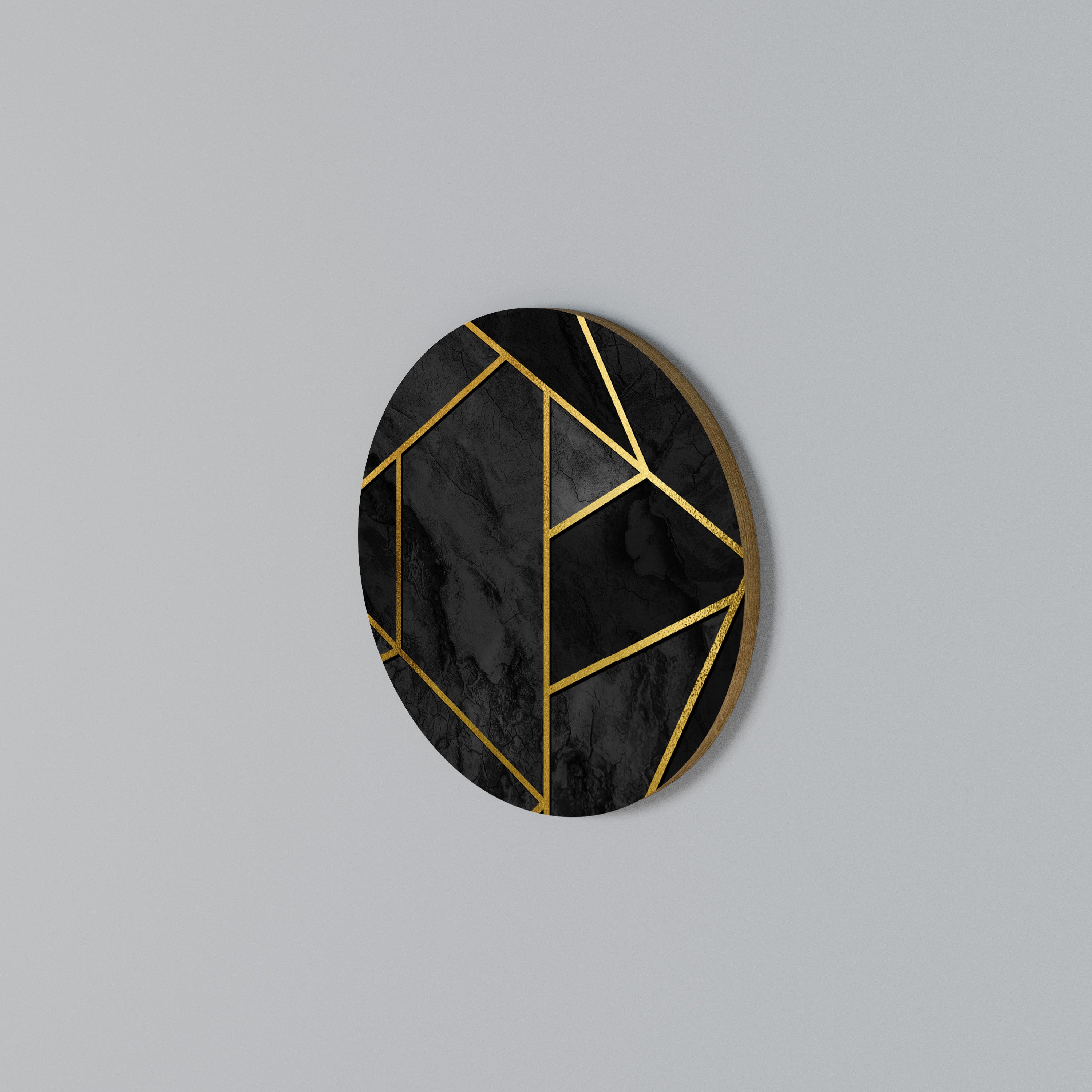 GLINTING GEOMETRIC DREAMS Rund väggdekor