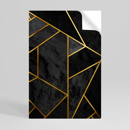 GLITTERANDE GEOMETRISKA DRÖMMAR Vertikal poster med självhäftande text