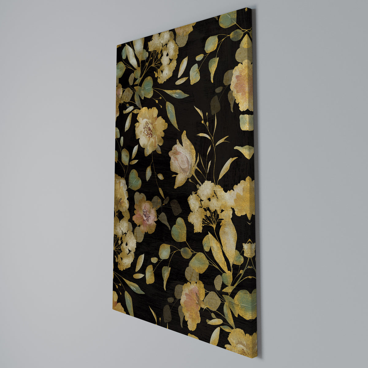 MODEST FLORAL Vertical Canvas Print