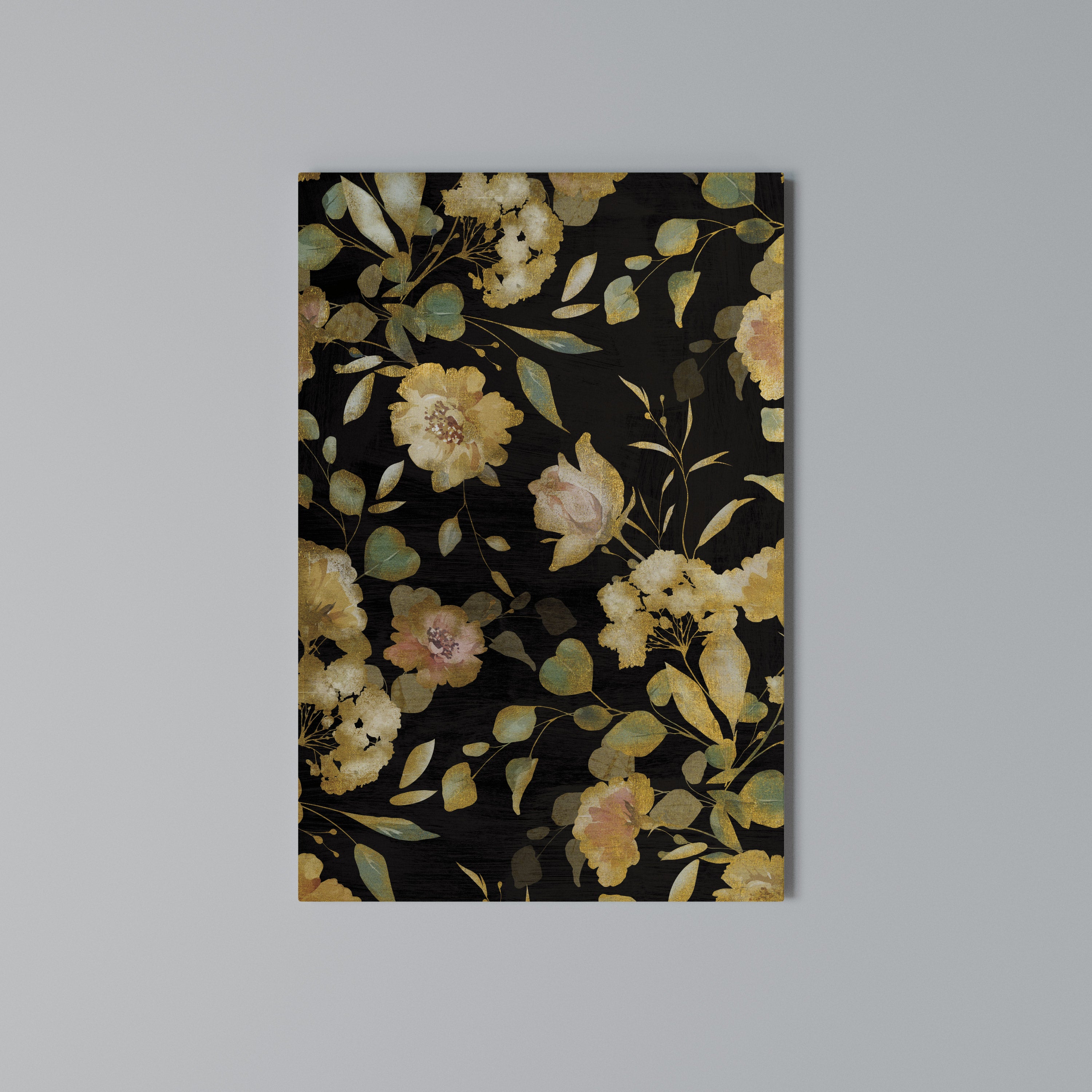 MODEST FLORAL Vertical Canvas Print