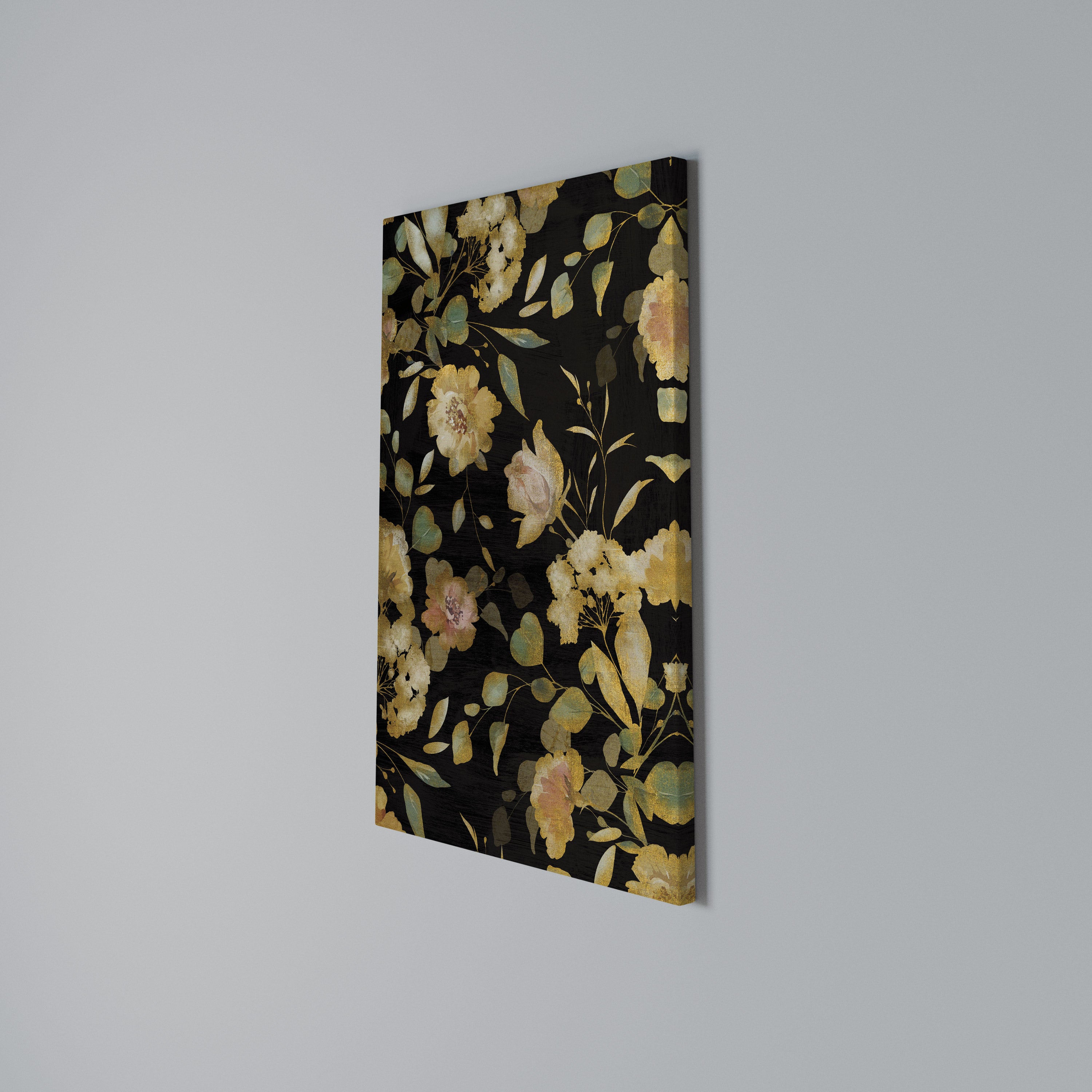 MODEST FLORAL Vertical Canvas Print