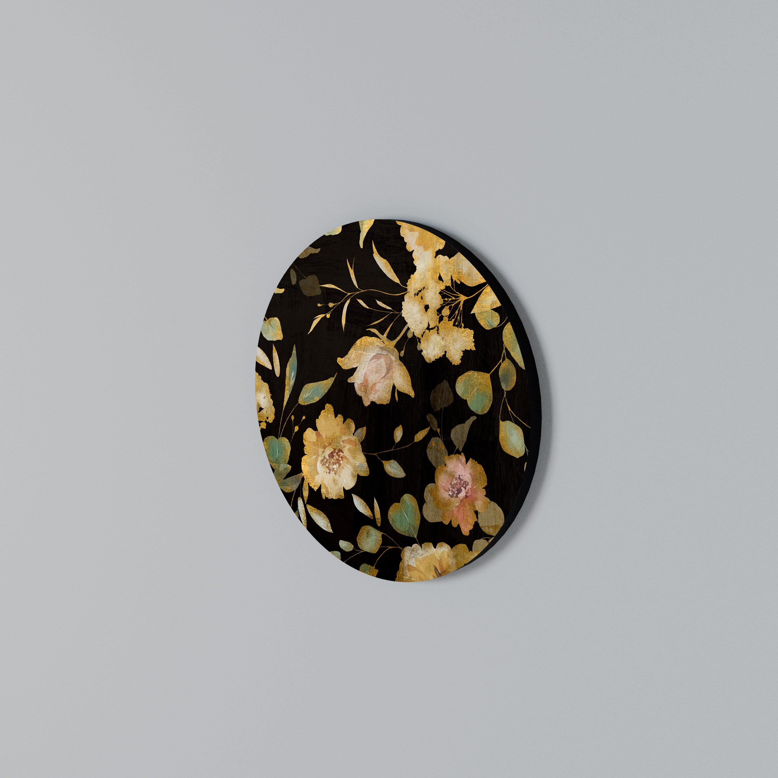 MODEST FLORAL Rund väggdekor