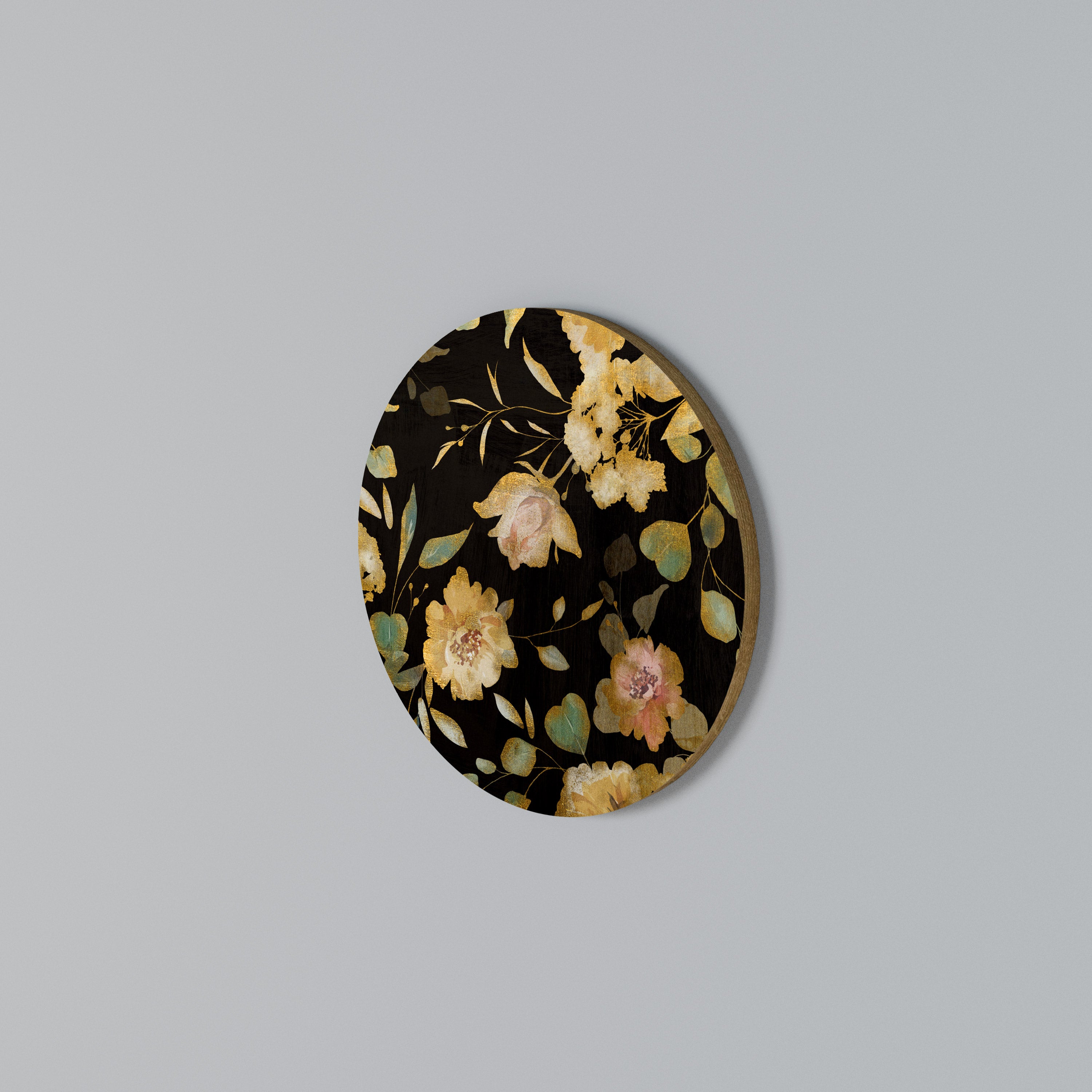 MODEST FLORAL Rund väggdekor