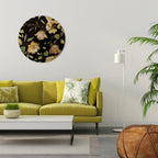MODEST FLORAL Round Wall Art