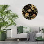 MODEST FLORAL Round Wall Art