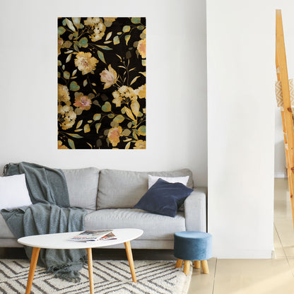 MODEST FLORAL Peel and Stick Vertical Poster