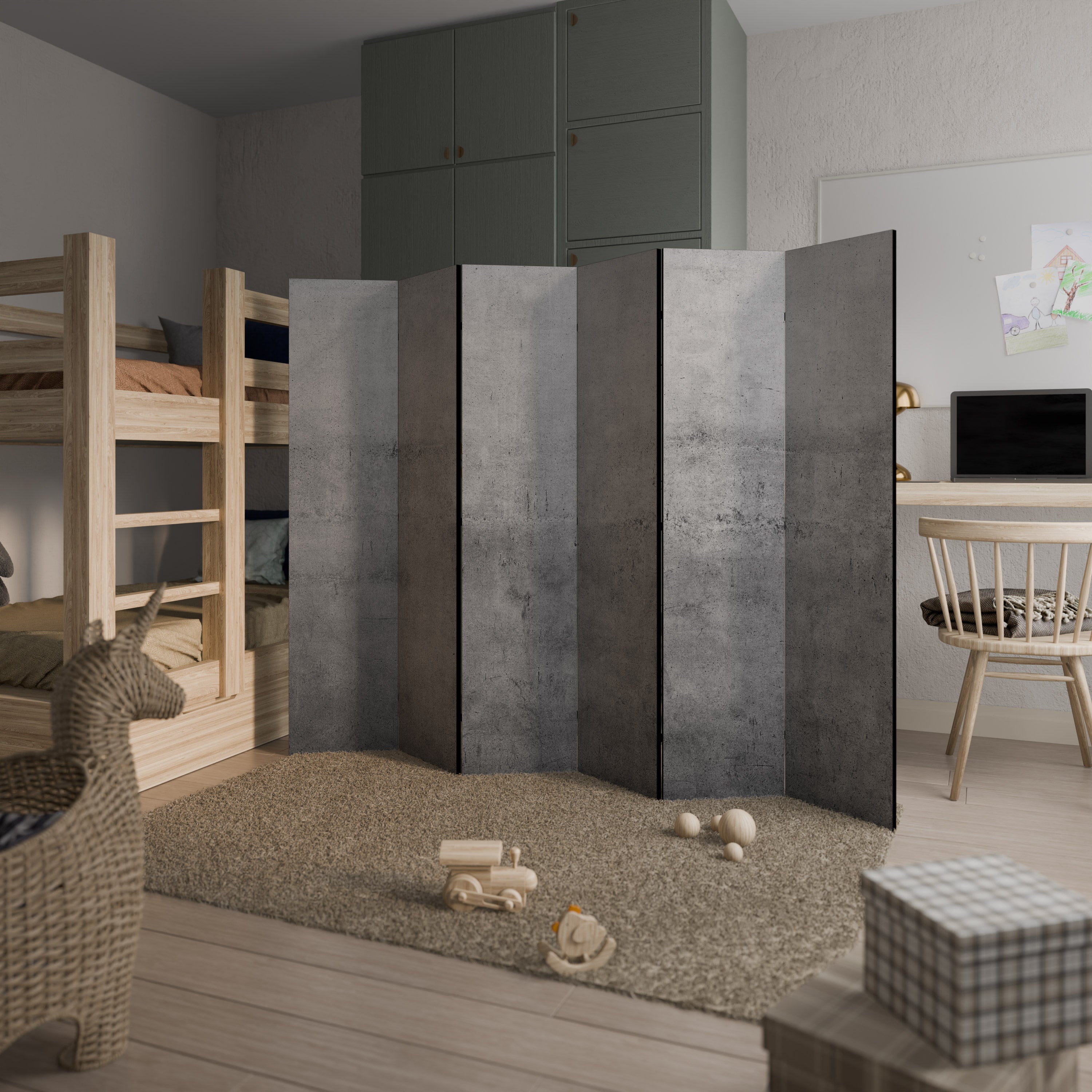 SUBTLE SHADOWS DISPLAY 6-panelers rumsavdelare