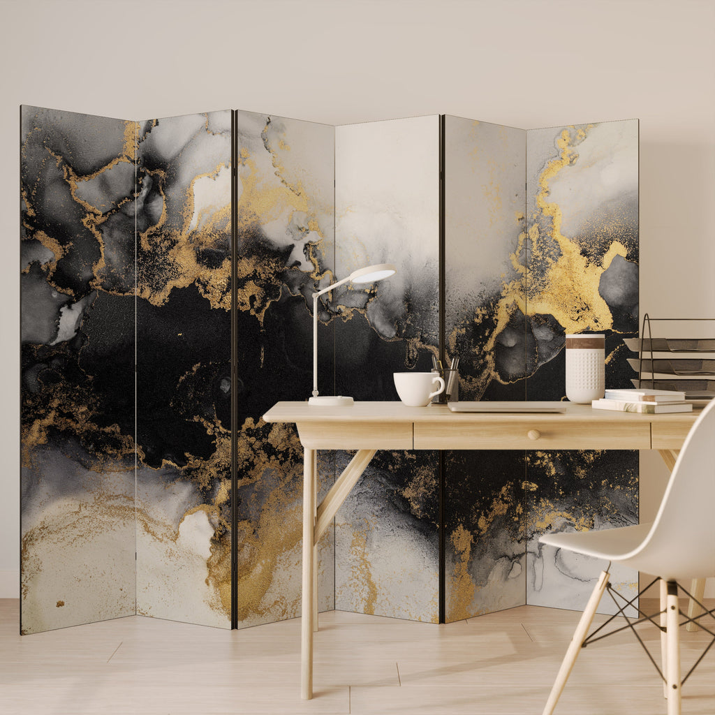 Dekorativ rumsavdelare MARBLE OF TOMMORROW med 6 paneler