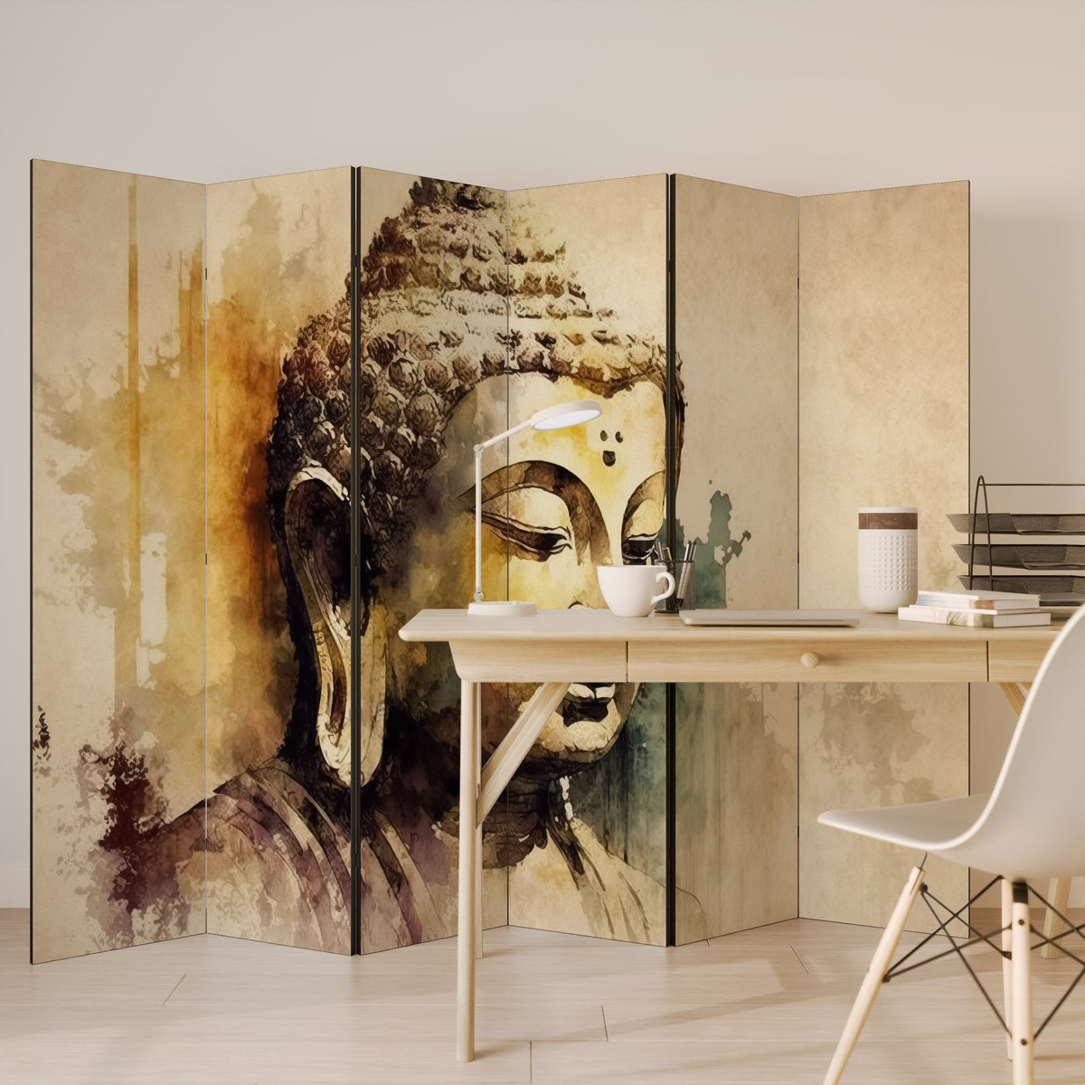 TRANQUIL BUDDHA WHISPERS Rumsavdelare 6 paneler