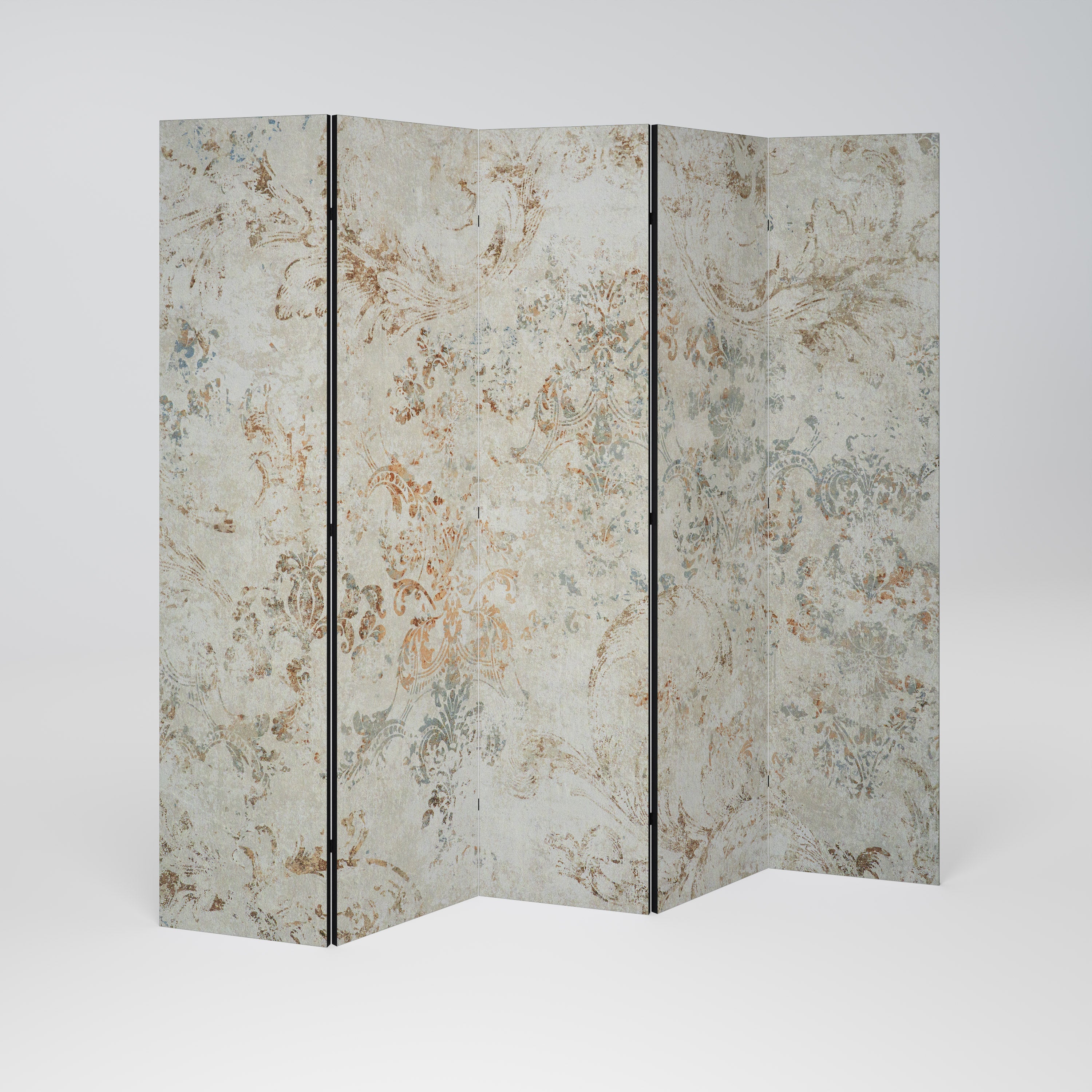 Dekorativ rumsavdelare med 5 paneler FADED ELEGANCE
