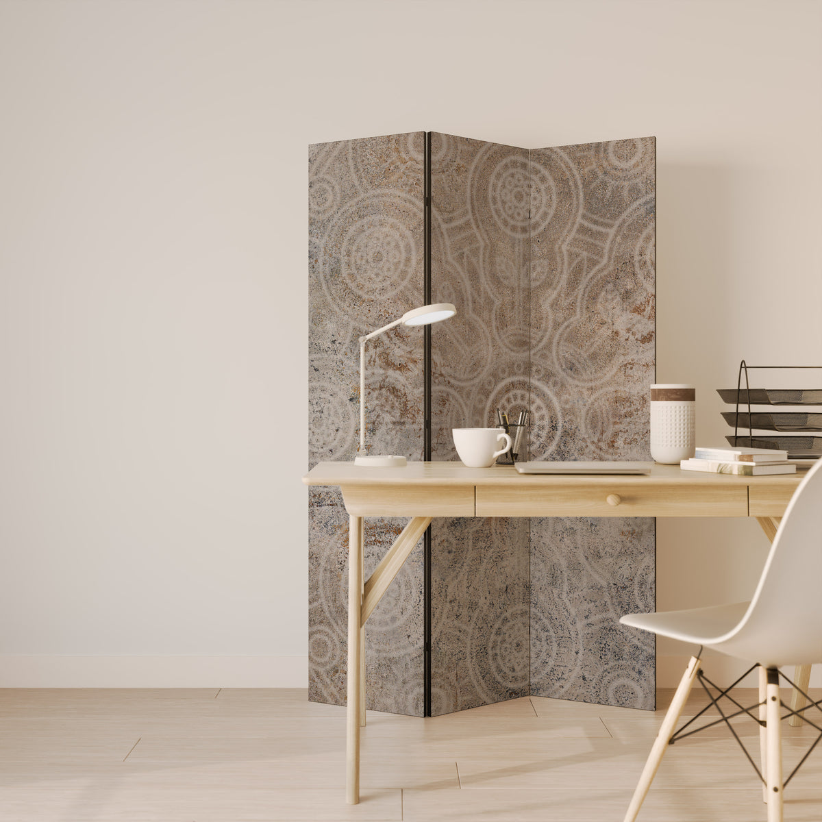 ENIGMATIC PATTERNS Dekorativ rumsavdelare – 3 paneler
