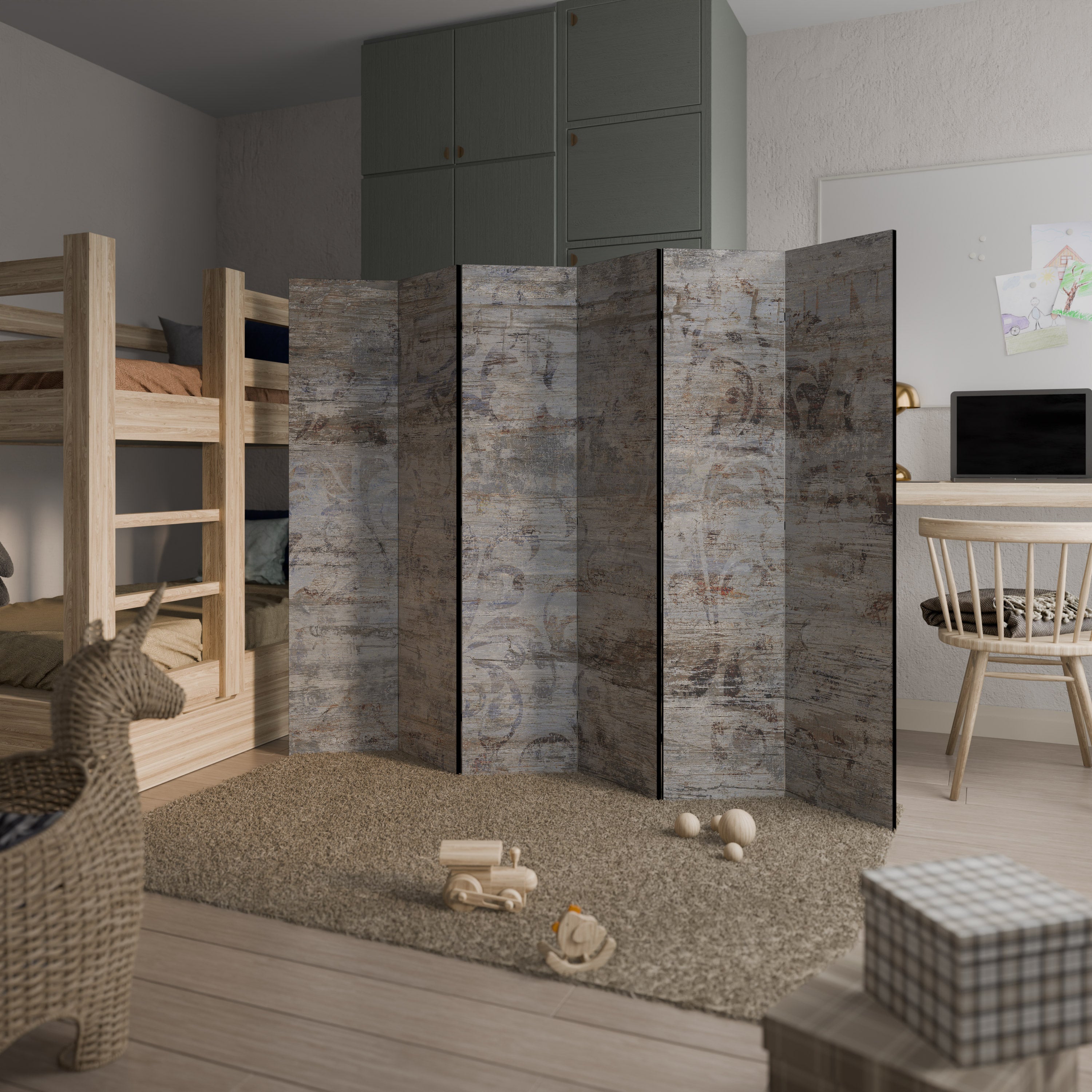 MYSTIC PATINA 6-panelers rumsavdelare