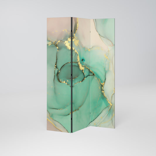 MARBLEIZED MYSTICKE Dekorativ rumsavdelare med 3 paneler