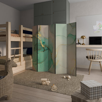 MARBLEIZED MYSTIQUE Decorative 5-Panel Room Divider