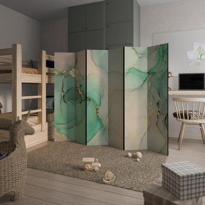 MARBLEIZED MYSTIQUE Decorative 6-Panel Room Divider