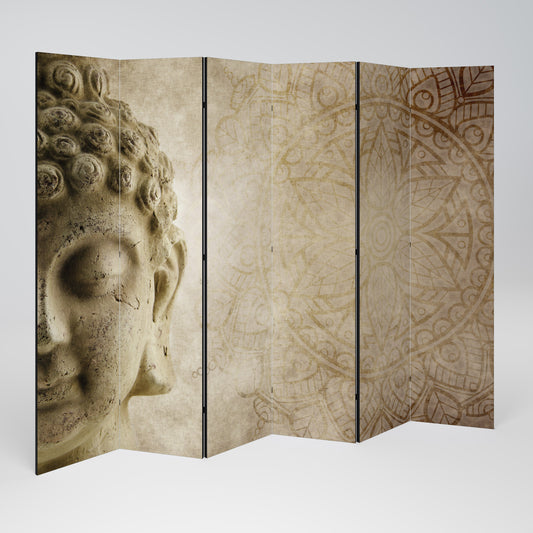 MYSTICAL MEDITATION SCENE Decorative 6-Panel Room Divider