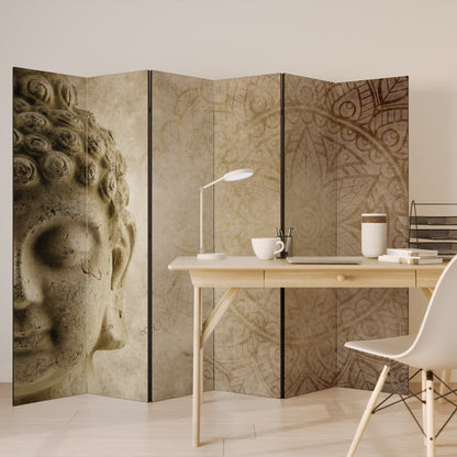 MYSTISK MEDITATIONSSCEN Dekorativ rumsavdelare med 6 paneler