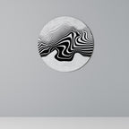 MONOCHROME MIRAGE Round Wall Art