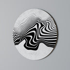 MONOCHROME MIRAGE Round Wall Art