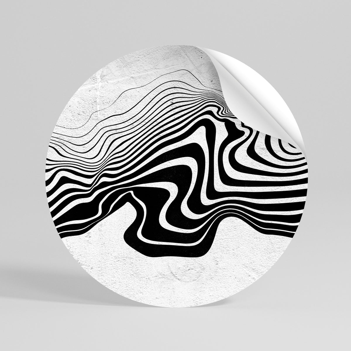 MONOCHROME MIRAGE Rund väggdekal