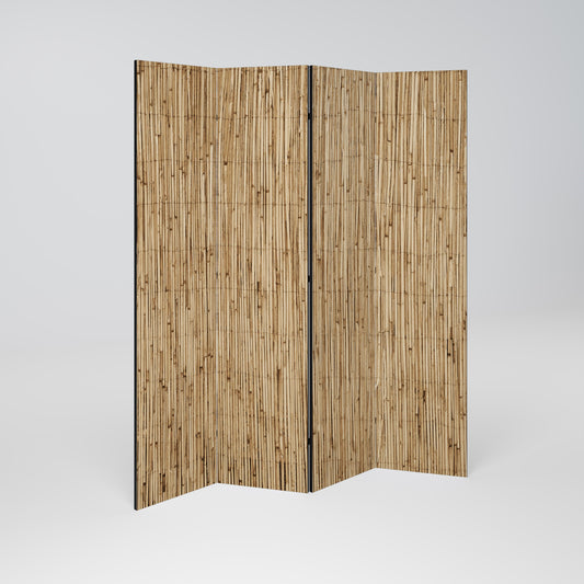 STRAW BOUND DELIGHT Dekorativ rumsavdelare med 4 paneler