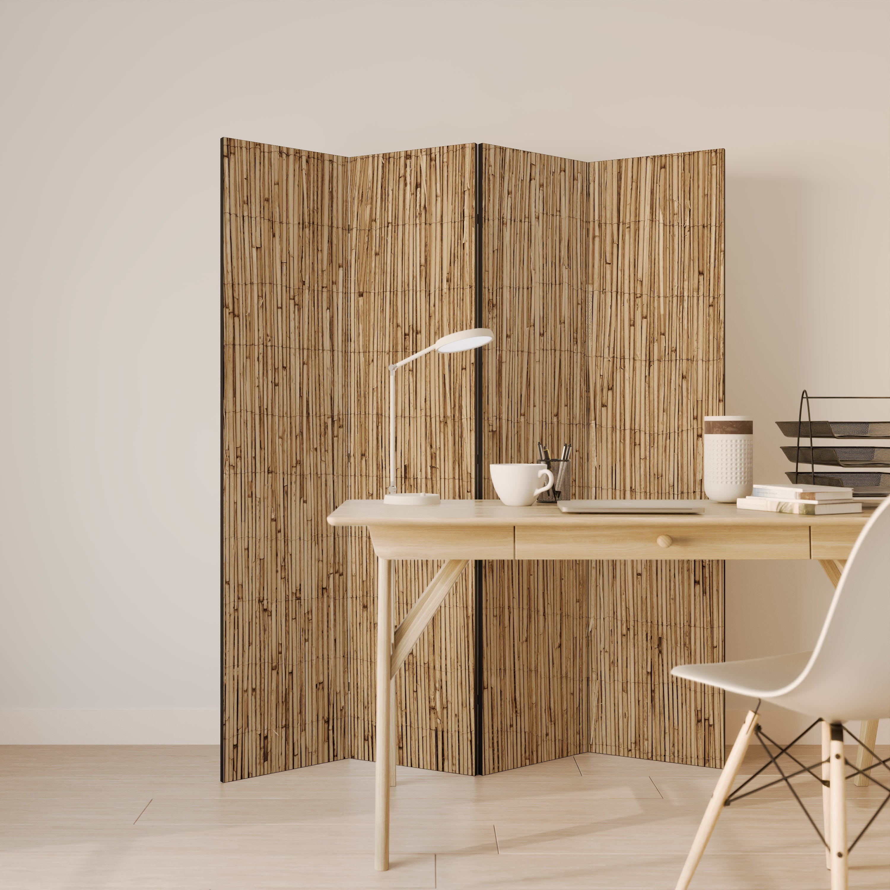 STRAW BOUND DELIGHT Rumsavdelare 4 paneler