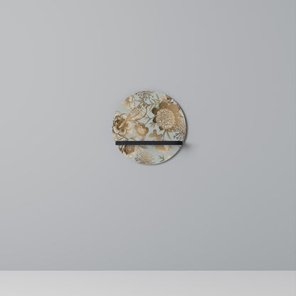 SUCCULENT WHIMSY Rund konsthylla i svart finish