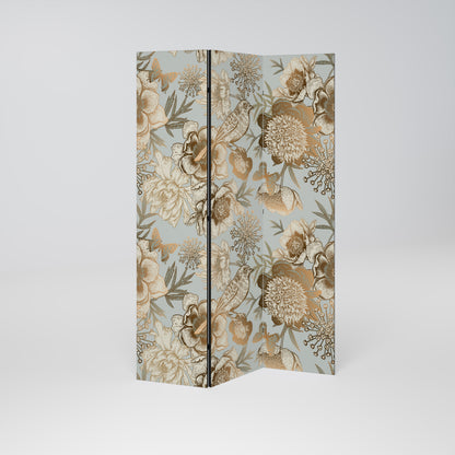 SUCCULENT WHIMSY Dekorativ rumsavdelare – 3 paneler