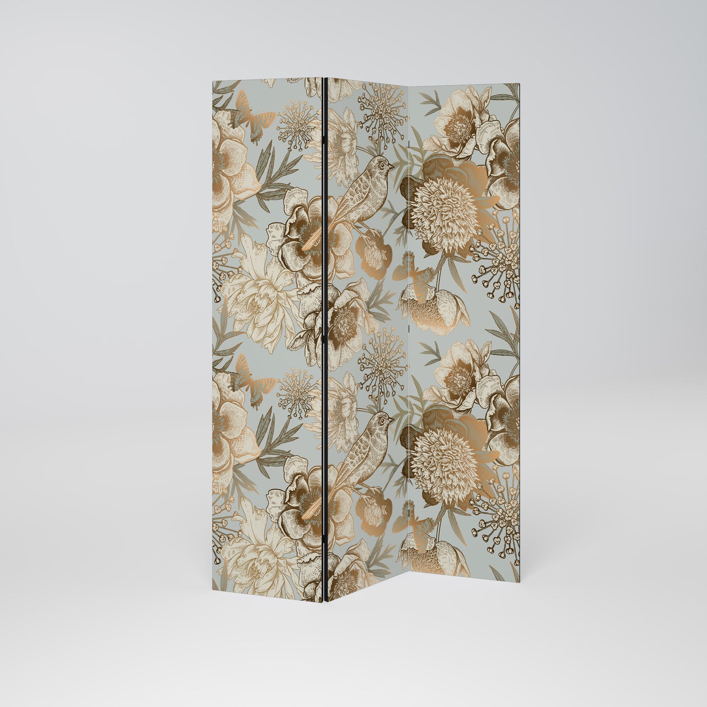 SUCCULENT WHIMSY Dekorativ rumsavdelare – 3 paneler