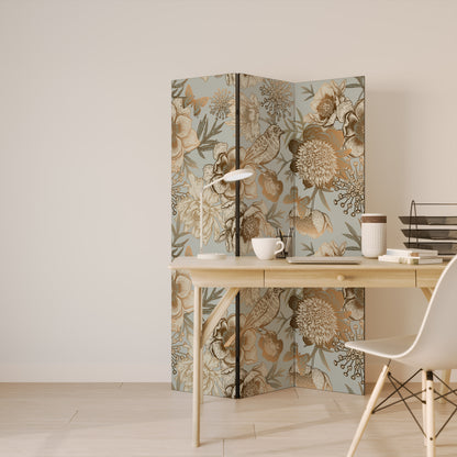 SUCCULENT WHIMSY Dekorativ rumsavdelare – 3 paneler