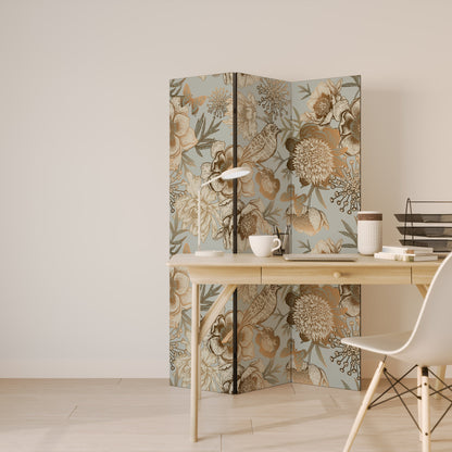 SUCCULENT WHIMSY Dekorativ rumsavdelare med 3 paneler