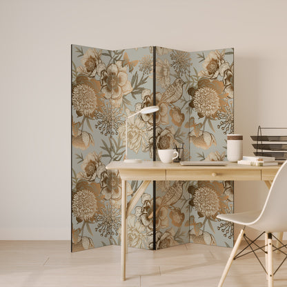 SUCCULENT WHIMSY Dekorativ rumsavdelare med 4 paneler