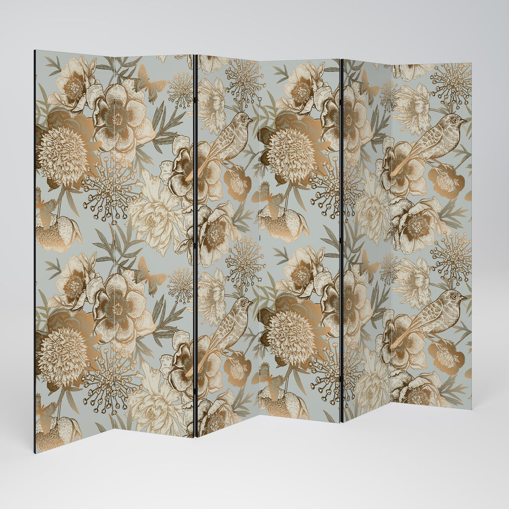 SUCCULENT WHIMSY Dekorativ rumsavdelare med 6 paneler