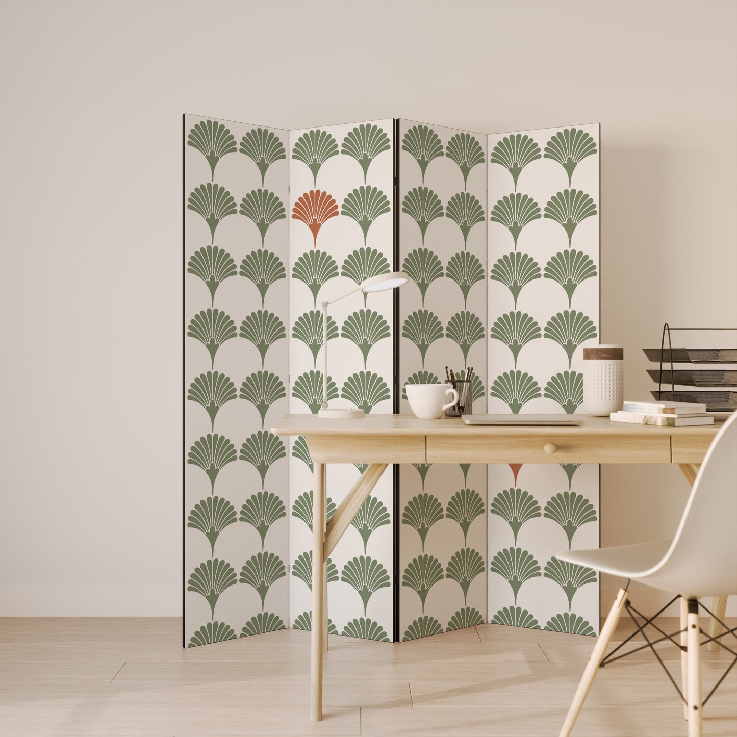 VIVID VALOR Dekorativ rumsavdelare med 4 paneler