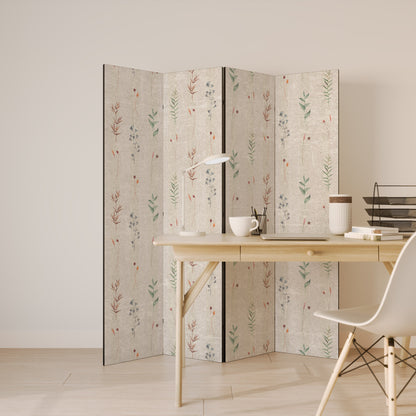 VERDANT HARMONY Dekorativ rumsavdelare med 4 paneler