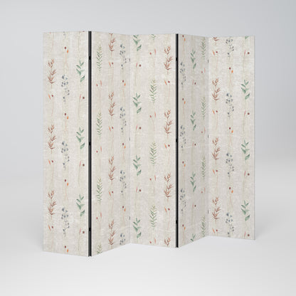 VERDANT HARMONY Decorative 5-Panel Room Divider