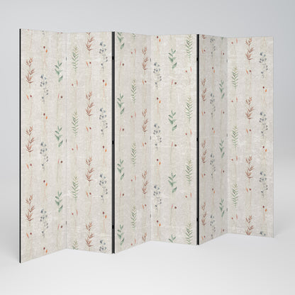 VERDANT HARMONY Decorative 6-Panel Room Divider