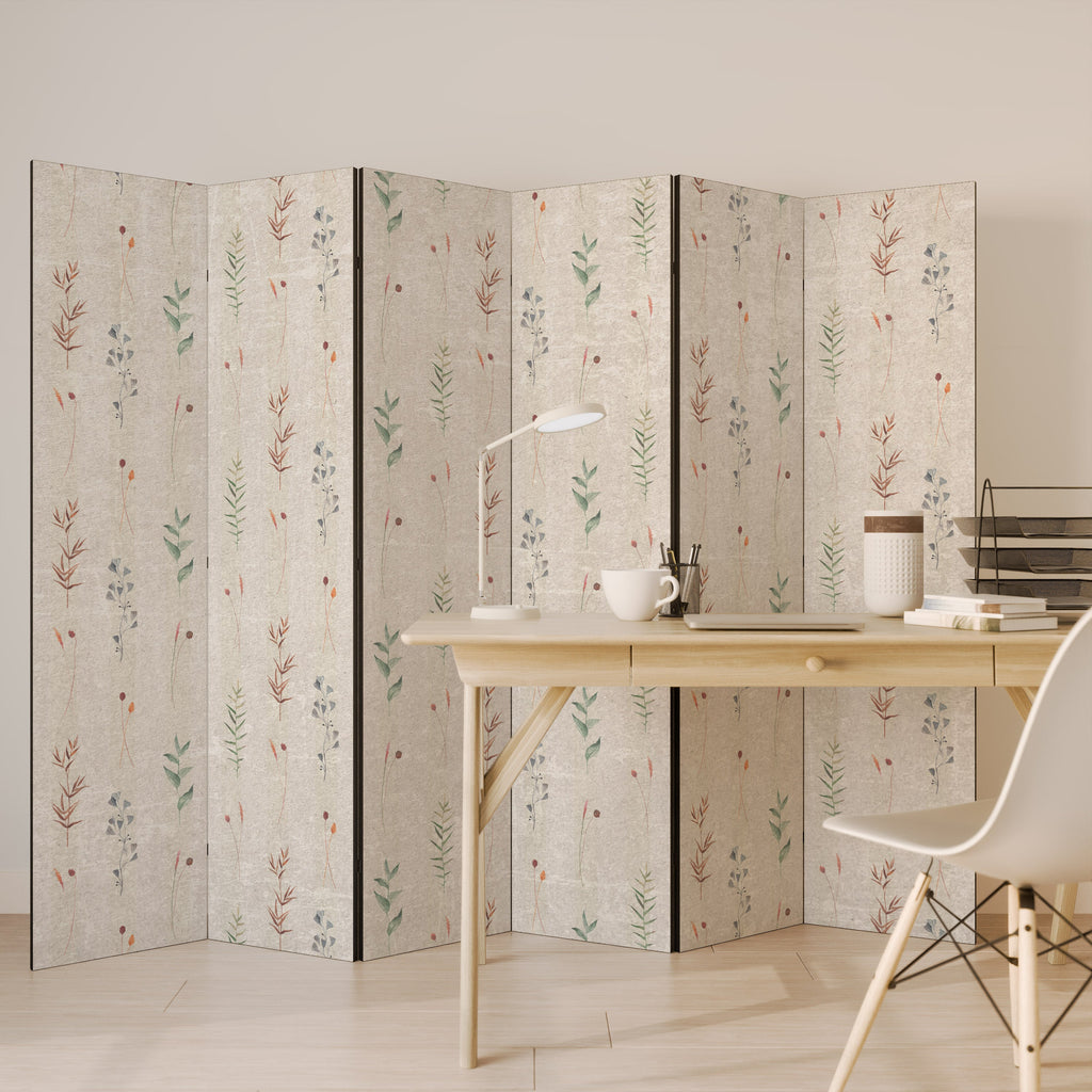 VERDANT HARMONY Dekorativ rumsavdelare med 6 paneler