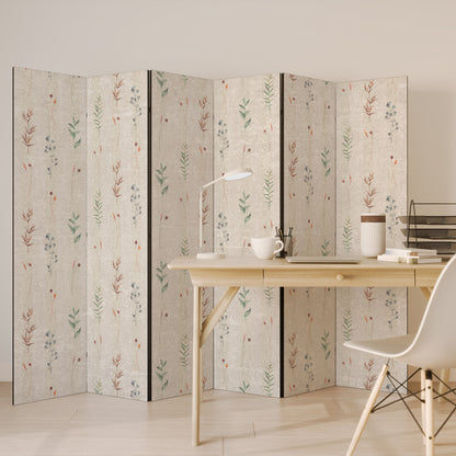 VERDANT HARMONY Decorative 6-Panel Room Divider